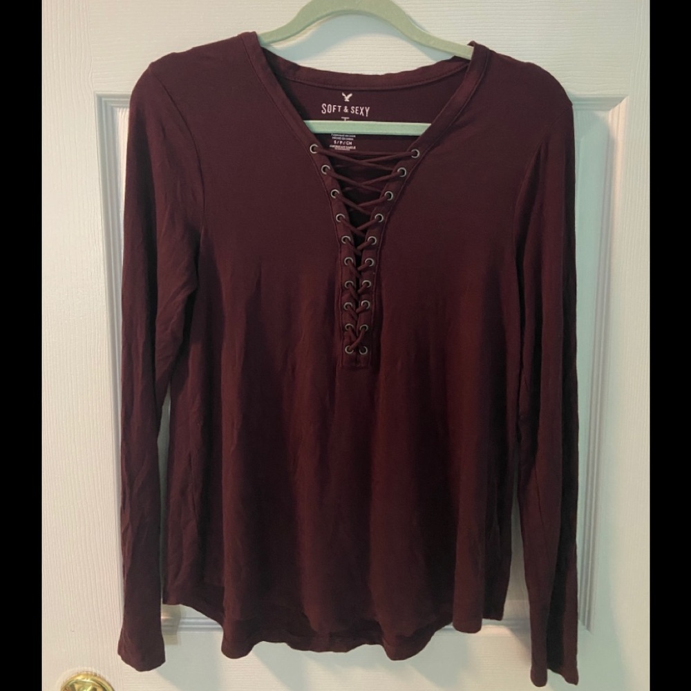 Soft & Sexy maroon long sleeve